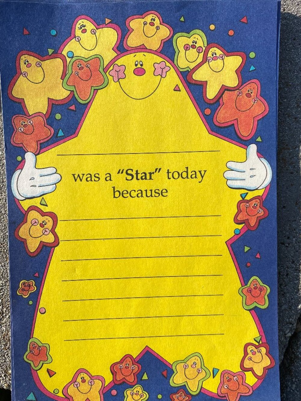 Star Reward Note Pad for Teachers-some used